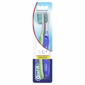 Oral-B Shiny Clean Toothbrush Medium 2 Units