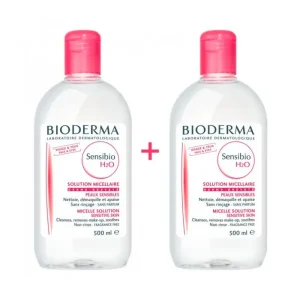 Bioderma Sensibio H2O Make Up Removing Micelle Solution 2x500ml