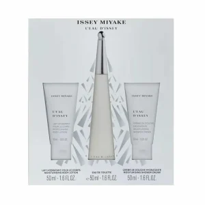 Issey Miyake L'Eau D'Issey Eau De Toilette Spray 50ml Set 3 Pieces