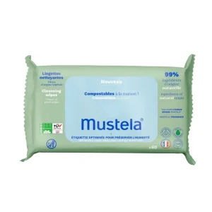Mustela Cleansing Wipes with Avocado 60 Units