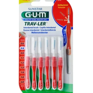 Sunstar Gum Trav-Ler Interdental Brush Iso1 1314 0,8mm 6 Units