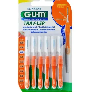 Sunstar Gum Interdental Brush 0,9mm Trav-Ler 6 Uds