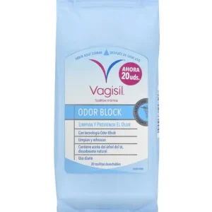 Vagisil Vaginesil Wipes Odor Block 10 Units