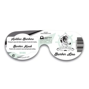 Eurostil Barber Line Antifaz Barbero Negro Negro Pack 50un