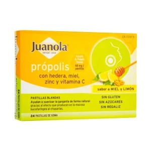 Juanola Propolis Hedera, Honey, Zinc and Vitamin C 24U