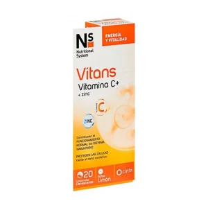 Ns Vitans Vitamin C + Zinc 20Effervescent Tablets Lemon Flavor