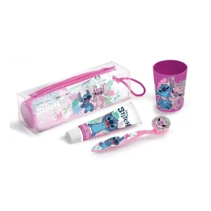 Disney Neceser Stitch Bucal Denttifrico Cepillo Dental Vasito
